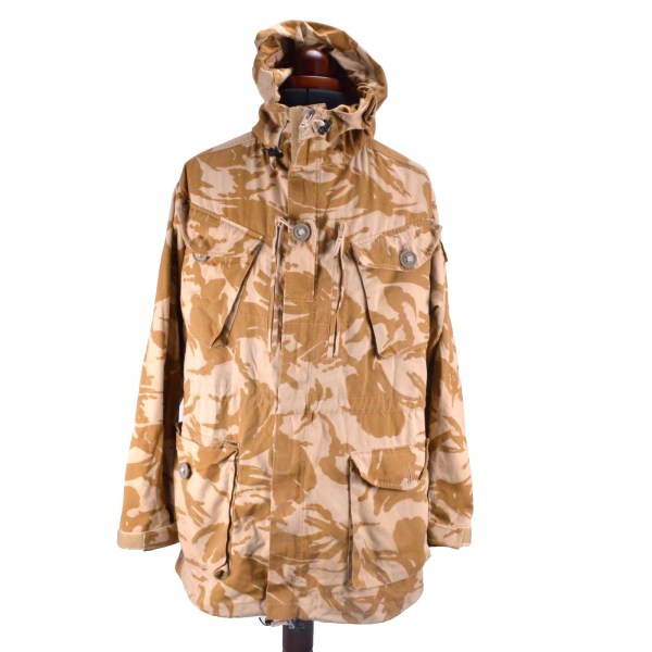 British Army Combat Smock Jacket Windproof DP ISAF Desert Rats Camo No Wire Rim