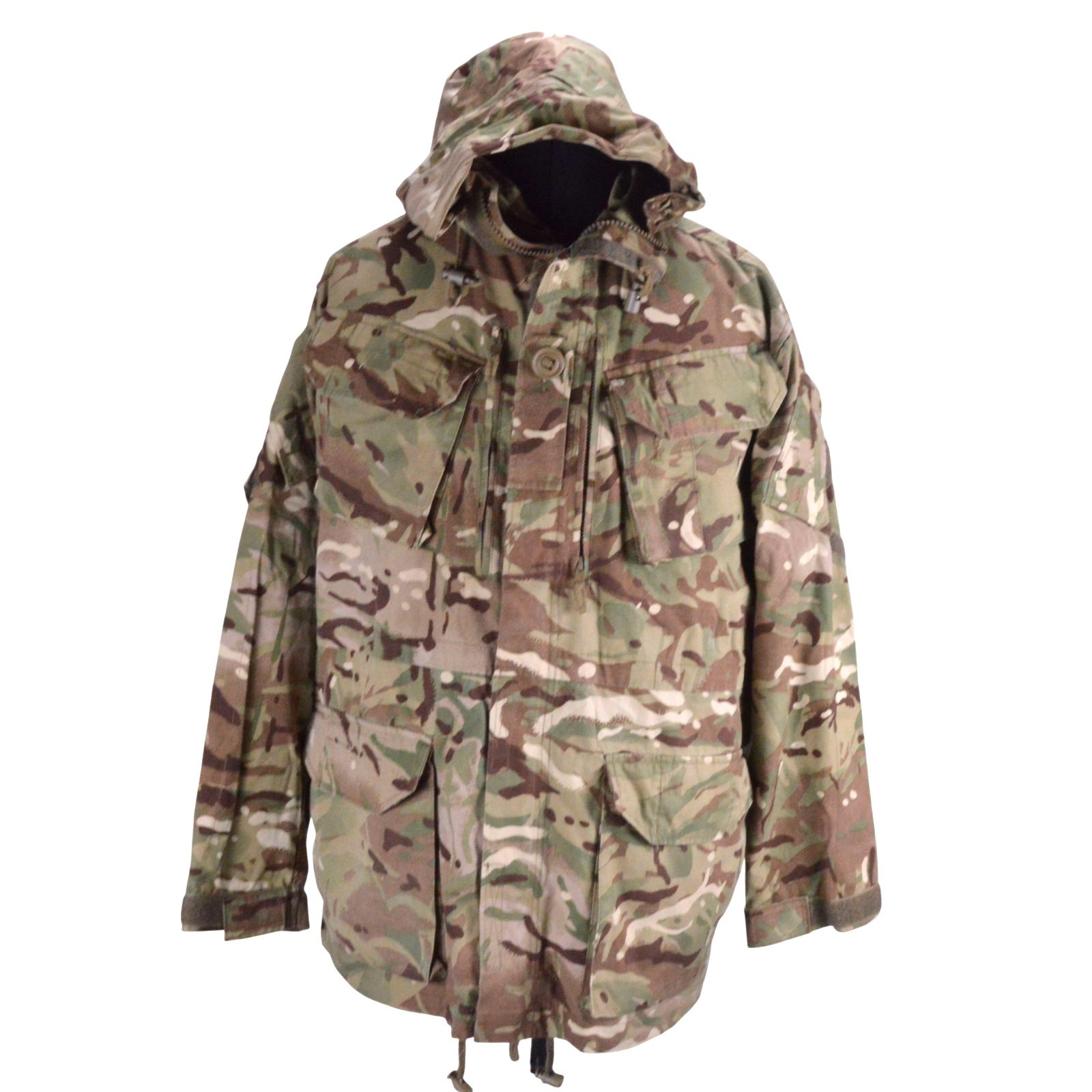 British Army Issue Military Smock Jacket Combat Windproof MTP Camo No Wire Rim